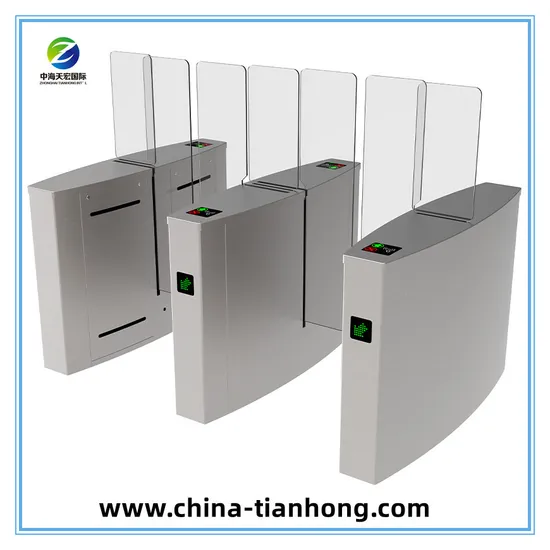 Tornello scorrevole automatico a tutta altezza con sbarra elettrica in acciaio inossidabile